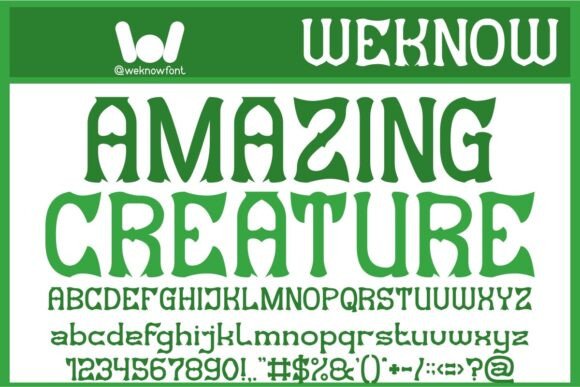 Amazing Creature: A Modern Gothic Font with an Edge