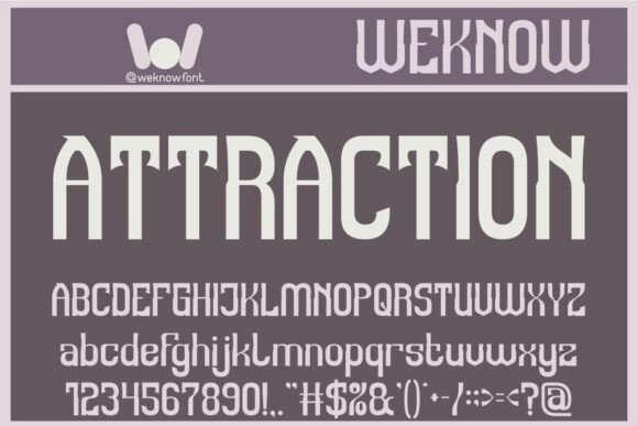Attraction: A Modern Typeface with a Gothic Edge