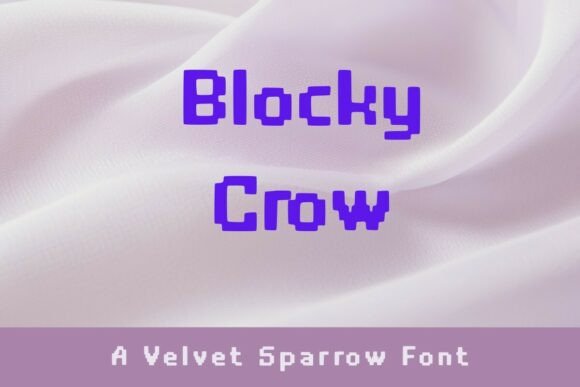 Blocky Crow: Bold, Pixel-Inspired Font for Modern Projects