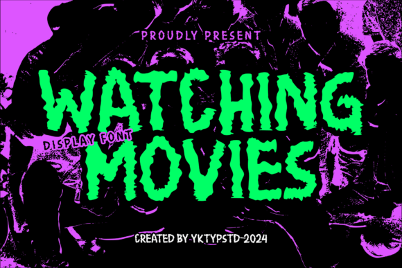 Bring Cinematic Flair to Your Projects with the Watching Movies Font