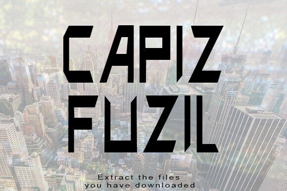 Capiz Fuzil: The Sharp, Futuristic Display Typeface