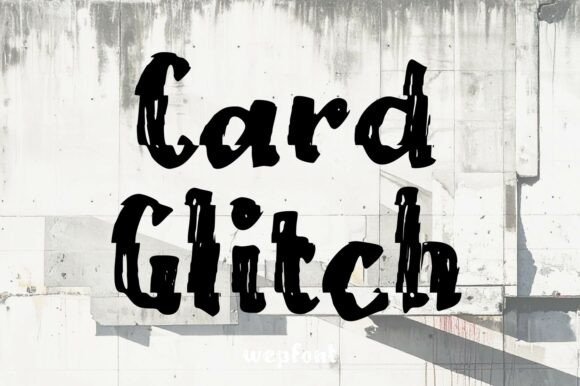 Card Glitch: The Typeface for Urban Energy and Digital Rebellion