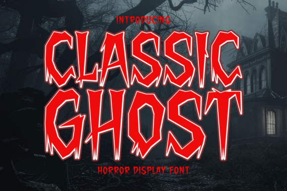 Classic Ghost: A Spooky Display Font for Halloween Design