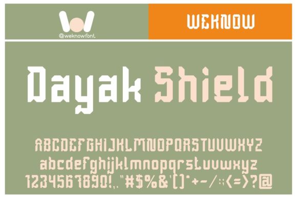 Dayak Shield: A Display Typeface for Maximum Impact