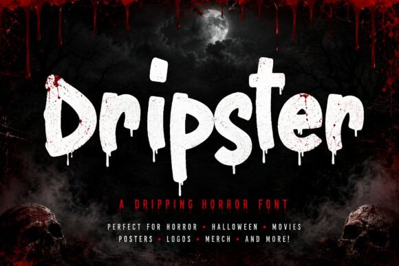 Dripster: The Ultimate Dripping Horror Display Font