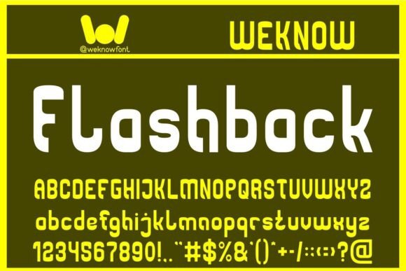 Flashback: A Bold Display Font for Unforgettable Designs