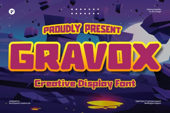 Gravox: The High-Energy Typeface for Gaming and Digital Design