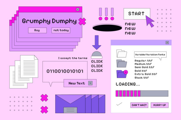 Grumphy Dumphy: The 90s Pixel Font for Retro Designs
