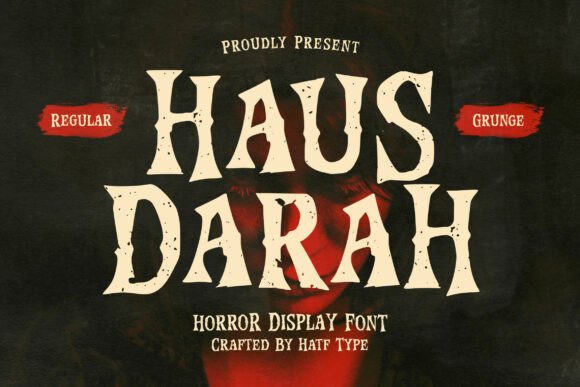 Haus Darah: Unleashing Eerie Horror Typography