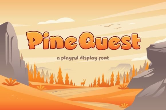 Pine Quest: Capturing Adventure in Chunky Typography