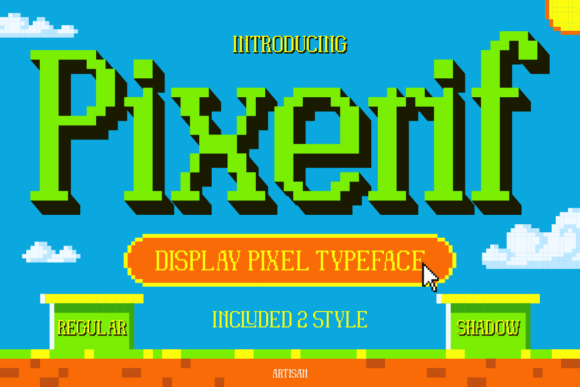 Pixerif Regular: The 8-Bit Font for Modern Brands