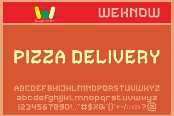 Pizza Delivery: The Groovy Font That Delivers Personality