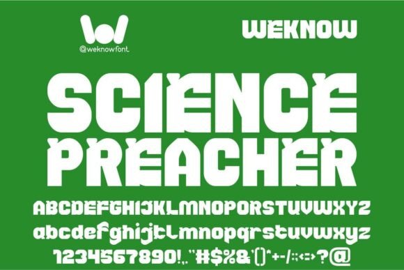 Science Preacher: Command Attention with This Futuristic Font