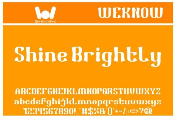 Shine Brightly: A Font for Modern Creative Projects