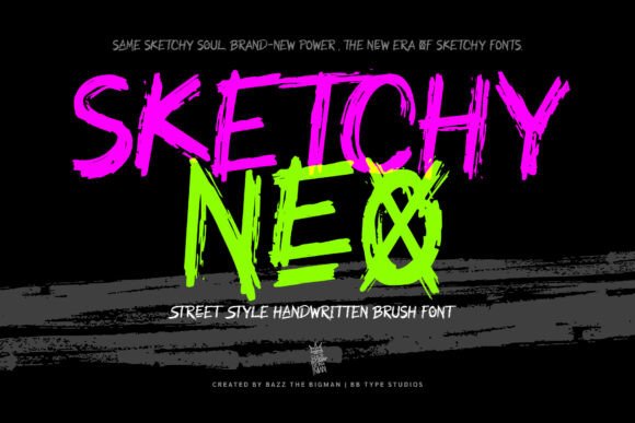 Sketchy Neo: The Brush Font for Modern, Edgy Branding