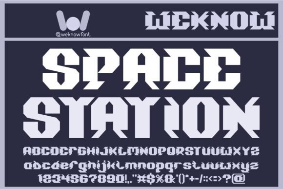 Space Station: A Modern Typeface for Future-Focused Design