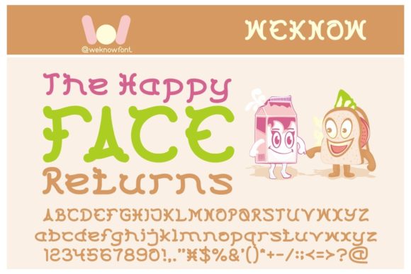 The Happy Face Returns: A Playful Font for Bold Branding