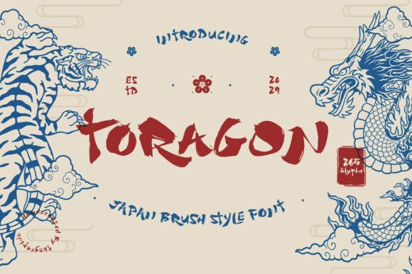 Toragon: Bold Asian Style Typography for Modern Design