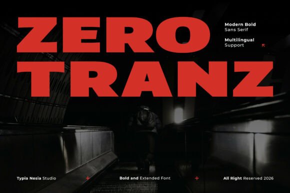 Zero Tranz: A Modern Sans-Serif for Bold, Sporty Design