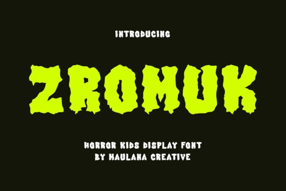 Zromuk: A Playful Typeface for Games and Youthful Brands